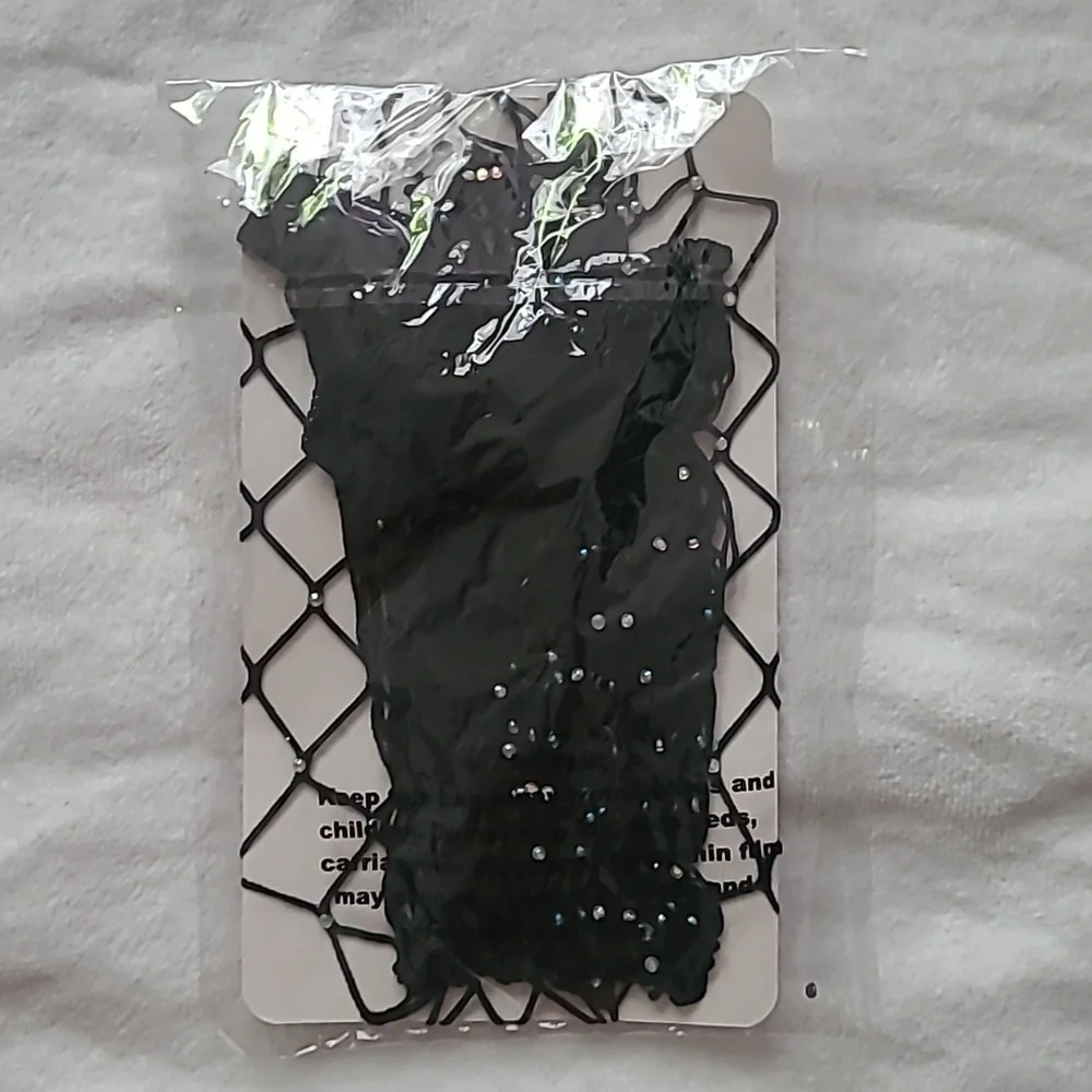 Bedazzled black fishnets